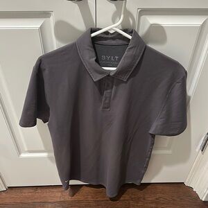 Men's Gray Polo Shirt Bylt medium never worn
